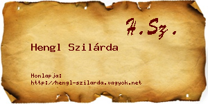 Hengl Szilárda névjegykártya